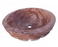 Travertin Rose Vasque Melon Boucharde 2