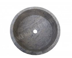 Travertin Silver Vasque 2 Cylindre Strié 2