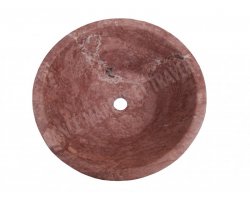 Travertin Rose Vasque Conique Strié 2