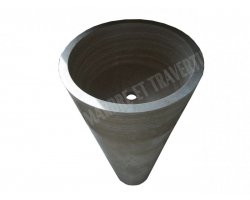 Travertin Beige Piédestal Vasque Adouci  2