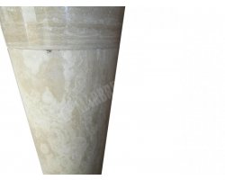 Travertin Beige Piédestal Vasque Adouci  2