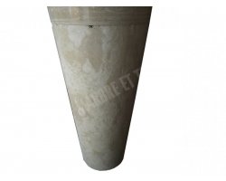Travertin Beige Piédestal Vasque Adouci  2
