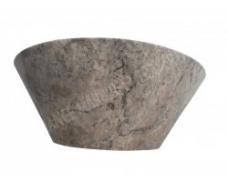 Travertin Silver Vasque Conique Adouci 2