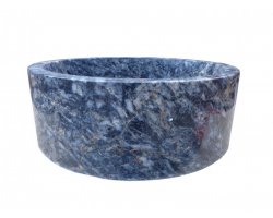 Marbre Afyon Tiger Vasque Cylindre Poli 2