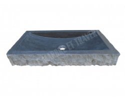 Basalte Noir Evier 70x40x10 cm Éclate 2