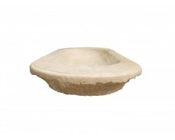 Travertin Beige Vasque Ovale 120x50 cm Adouci 2