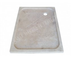 Travertin Beige Bac À Douche 120x90 cm Adouci  2
