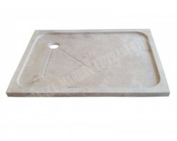 Travertin Beige Bac À Douche 120x90 cm Adouci  2