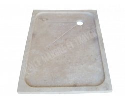 Travertin Beige Bac À Douche 120x90 cm Adouci  2