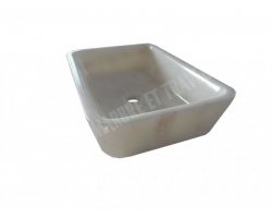 Marbre Afyon Blanc Vasque 50x70x20 cm 2