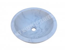 Marbre Carrare Blanc Turque Vasque Bol Poli 2