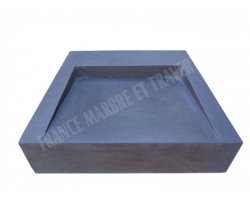 Basalte Évier Design 50x50x12 cm Adouci 2