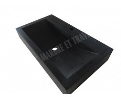 Basalte Noir Evier 50x70x10 cm Adouci 2