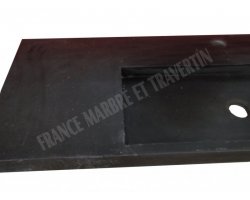 Basalte Noir Évier 100x50x10 cm Adouci 2