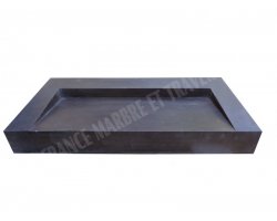 Basalte Noir Évier Design 100x50 cm Adouci 2