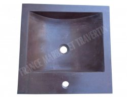 Andésite Bordeaux Évier 40x50x10 cm Adouci 2