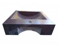 Andésite Bordeaux Évier 40x50x10 cm Adouci 2