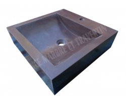 Andésite Bordeaux Évier 40x50x10 cm Adouci 2