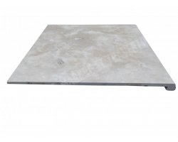 Travertin Beige Nez de Marche 60x60 3 Arrondi 2