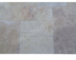 Travertin Beige Nuance Big Opus Romain 2 cm Antique  2