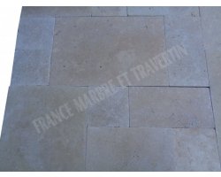 Travertin Beige Clair Big Opus Romain 2 cm Antique  2