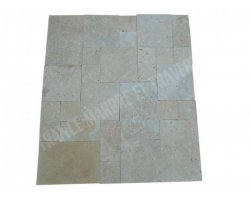 Travertin Beige Clair Mini Opus Romain 1,2 cm Antique  2