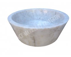 Marbre Afyon Jaune Vasque Mi-Conique Poli 2