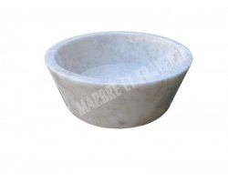 Marbre Afyon Jaune Vasque Mi-Conique Poli 2