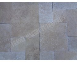 Travertin Beige Clair Big Opus Romain 3 cm Antique  2