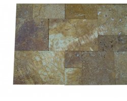 Travertin Jaune Mini Opus Romain 1,2 cm Antique  2