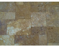 Travertin Jaune Mini Opus Romain 1,2 cm Antique  2