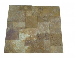 Travertin Jaune Mini Opus Romain 1,2 cm Antique  2