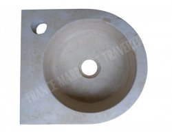 Travertin Beige Lave Main Petit Angle Adouci 2