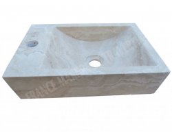 Travertin Beige Lave Main 40x26 cm Adouci 2