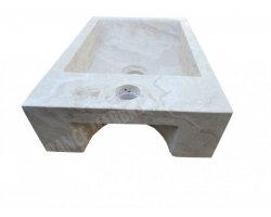 Travertin Beige Lave Main 40x26 cm Adouci 2