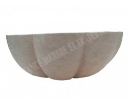 Travertin Beige Vasque Marguerite Adouci 2