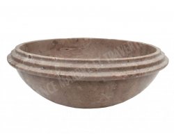 Travertin Noce Vasque Bol Etape Adouci 2