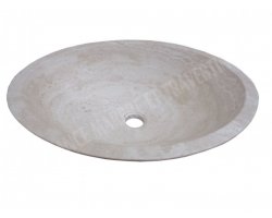 Travertin Classique Vasque Ovale 40x50 cm Adouci 2