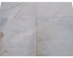 Marbre Blanc Bianco Giallo 60x60x1,5 cm Poli  2