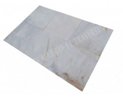 Marbre Blanc Bianco Giallo 60x60x1,5 cm Poli  2