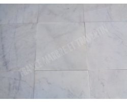 Marbre Blanc Carrare Turque  45x45x1 cm Poli  2