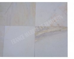 Marbre Blanc Bianco Giallo 30x30x1 cm Poli  2