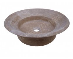 Travertin Noce Vasque Coupelle Adouci 2