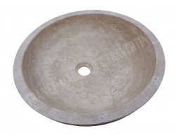 Travertin Beige Vasque Bol Coupé Adouci 2
