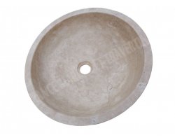 Travertin Beige Vasque Bol Coupé Adouci 2