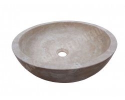 Travertin Beige Vasque Bol Coupé Adouci 2
