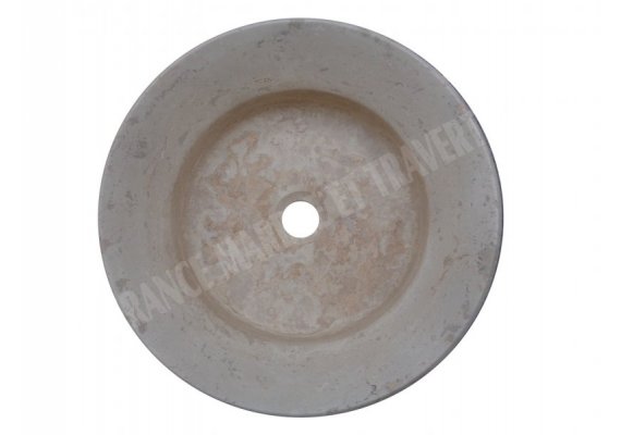 Travertin Beige Vasque Coupelle Adouci 1
