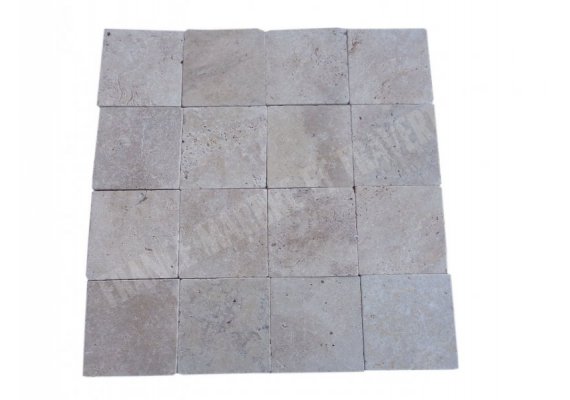 Travertin Beige Nuance 20x20 1,2 cm Antique 1