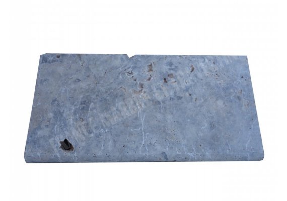 Travertin Silver Margelle 30,5x61 5 cm Arrondi 1