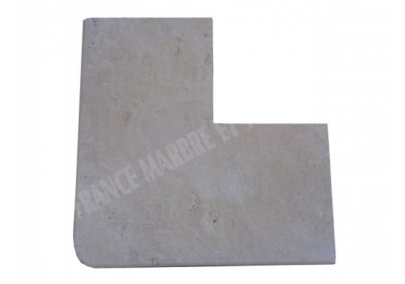 Travertin Clair A Margelle Sortant 61x61 3 cm Arrondi 1
